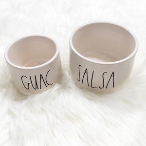 NEW Rae Dunn Salsa & Guacamole serving bowl set